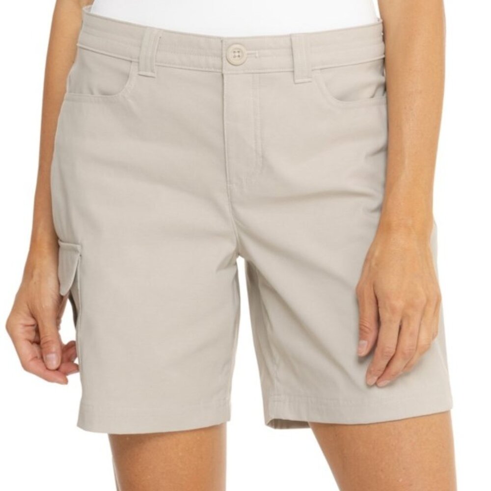 EDDIE BAUER Women's Tech Shorts Sz: 6 Pumice (Khaki) - Picture 3 of 10